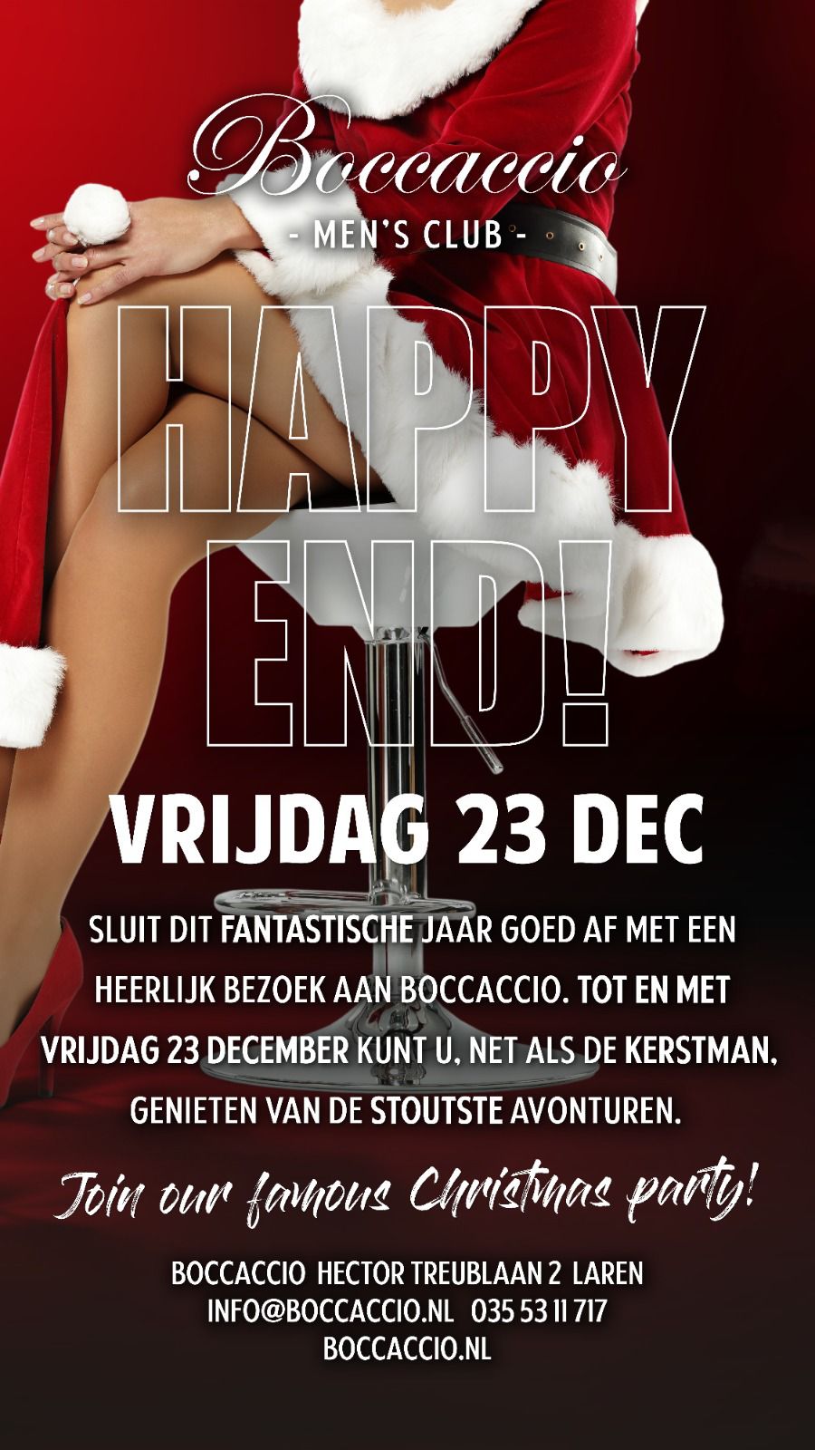 Sexclub Boccaccio Amsterdam Merry Christmas